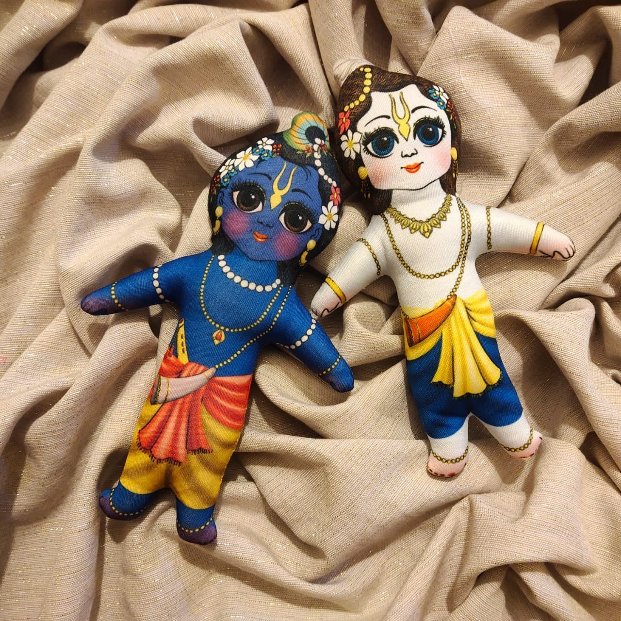 Krishna and Balram Doll Set