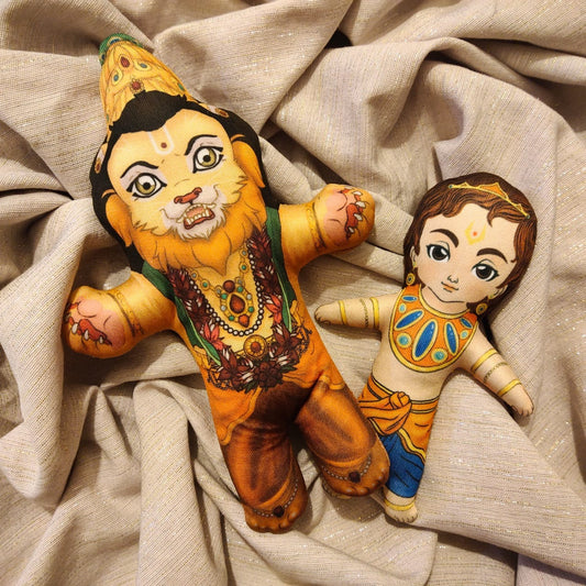 Narasimha and Prahalad Doll Set