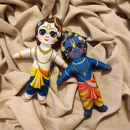 Krishna and Balram Doll Set