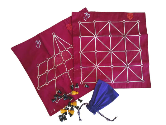 Aadu Huli (3 & 4) - Traditional Board Game