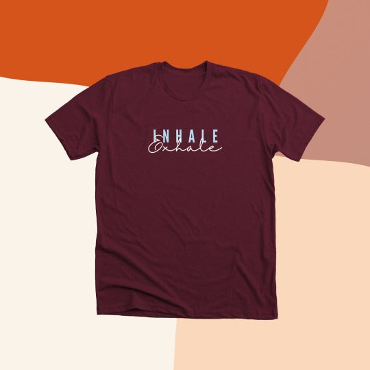 Inhale Exhale, Pranayam Yoga T-shirt