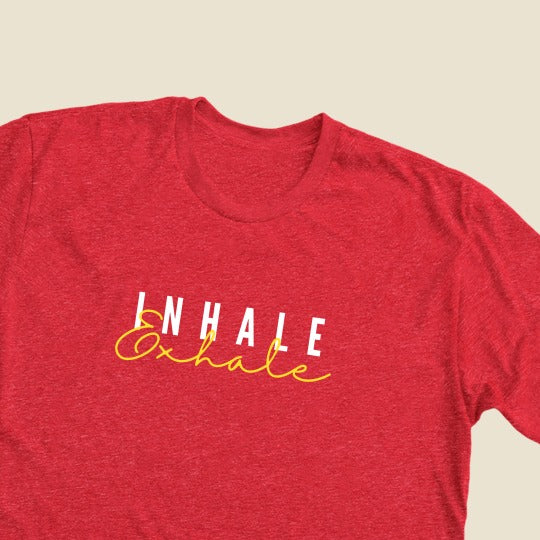 Inhale Exhale, Pranayam Yoga T-shirt
