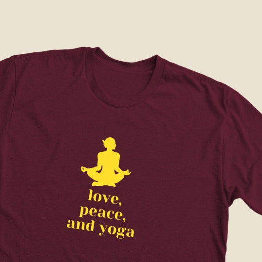 Love, Peace & Yoga T-shirt for Women