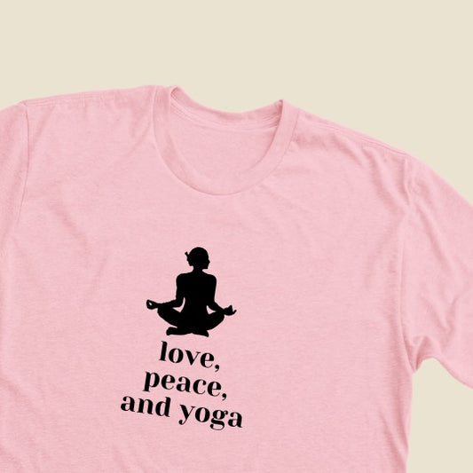 Love, Peace & Yoga T-shirt for Women