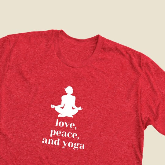 Love, Peace & Yoga T-shirt for Women