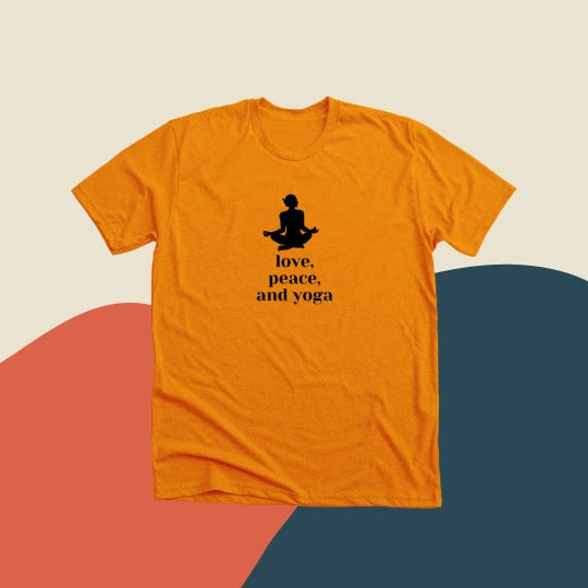 Love, Peace & Yoga T-shirt for Women