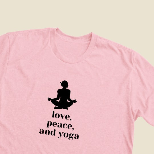 Love, Peace & Yoga T-shirt for Women